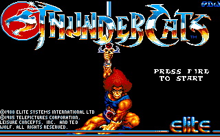 Thundercats (Amiga) screenshot: Title screen