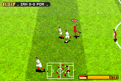FIFA World Cup: Germany 2006 (Game Boy Advance) screenshot: Persia vs Portugal