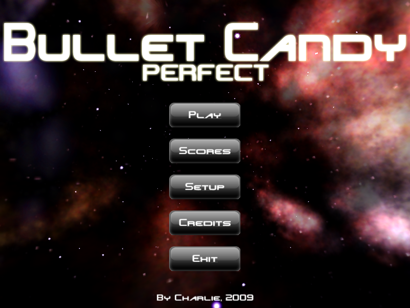 Bullet Candy Perfect (Linux) screenshot: Main menu