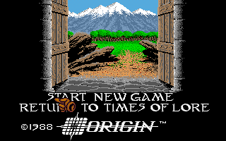 Times of Lore (Amiga) screenshot: The gate open, beckoning you onward