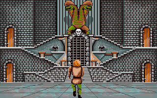 Beyond Dark Castle (Amiga) screenshot: Animated intro into the first room