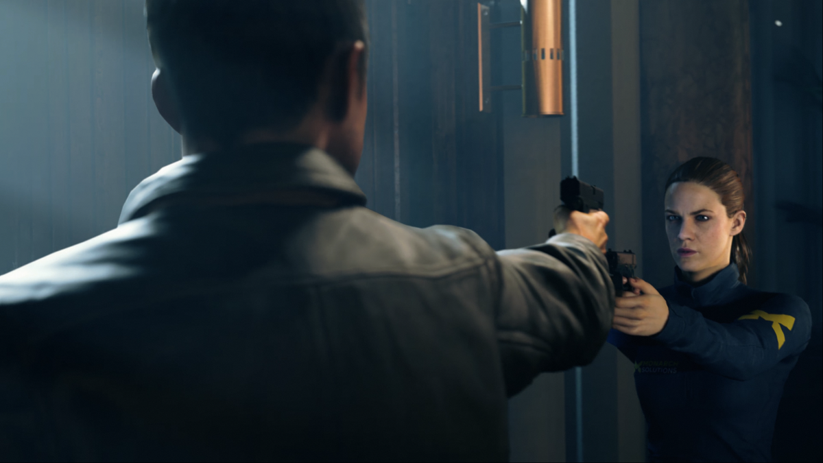 Quantum Break (Windows) screenshot: Meeting an important heroine