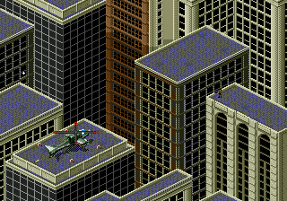 Urban Strike (Genesis) screenshot: New York City.