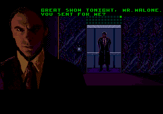 Urban Strike (Genesis) screenshot: Intro: Malone's Evil Hide Out.