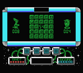 Gilbert: Escape from Drill (MSX) screenshot: Some matches have been made.
