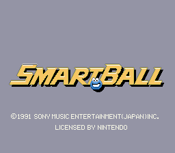 SmartBall (SNES) screenshot: Title screen