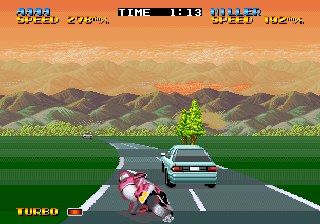 Riding Hero (Arcade) screenshot: Car