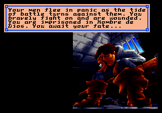 Pirates! Gold (Genesis) screenshot: Captured!