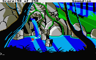 Space Quest II: Chapter II - Vohaul's Revenge (Atari ST) screenshot: Ancient structure.