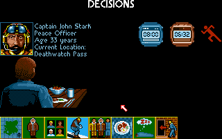 Midwinter (Amiga) screenshot: Eating.