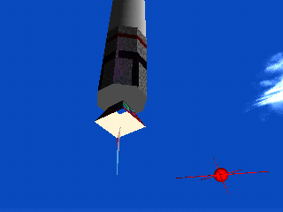 LSD: Dream Emulator (PlayStation) screenshot: Takeoff. So random.