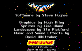 Leviathan (Amiga) screenshot: Title screen.