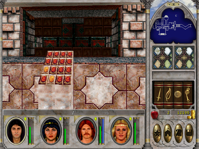 Might and Magic VI: The Mandate of Heaven (Windows) screenshot: There are puzzles in the dungeons!