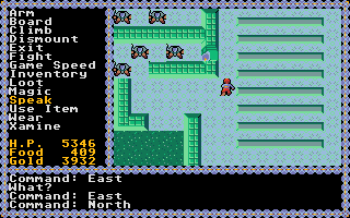 Questron II (Apple IIgs) screenshot: Exploring the cathedral.