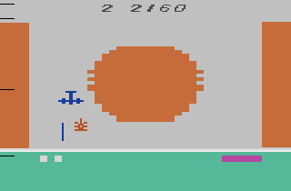 Strategy X (Atari 2600) screenshot: Attacks from above in Level 2.
