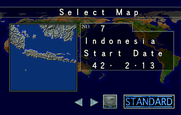 Iron Storm (SEGA Saturn) screenshot: One of the maps in Standard Mode