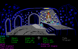 Indiana Jones and the Last Crusade: The Graphic Adventure (Atari ST) screenshot: Catacombs under Venice.