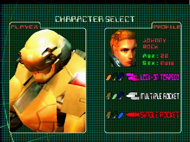 Charge 'n Blast (Dreamcast) screenshot: Character Select