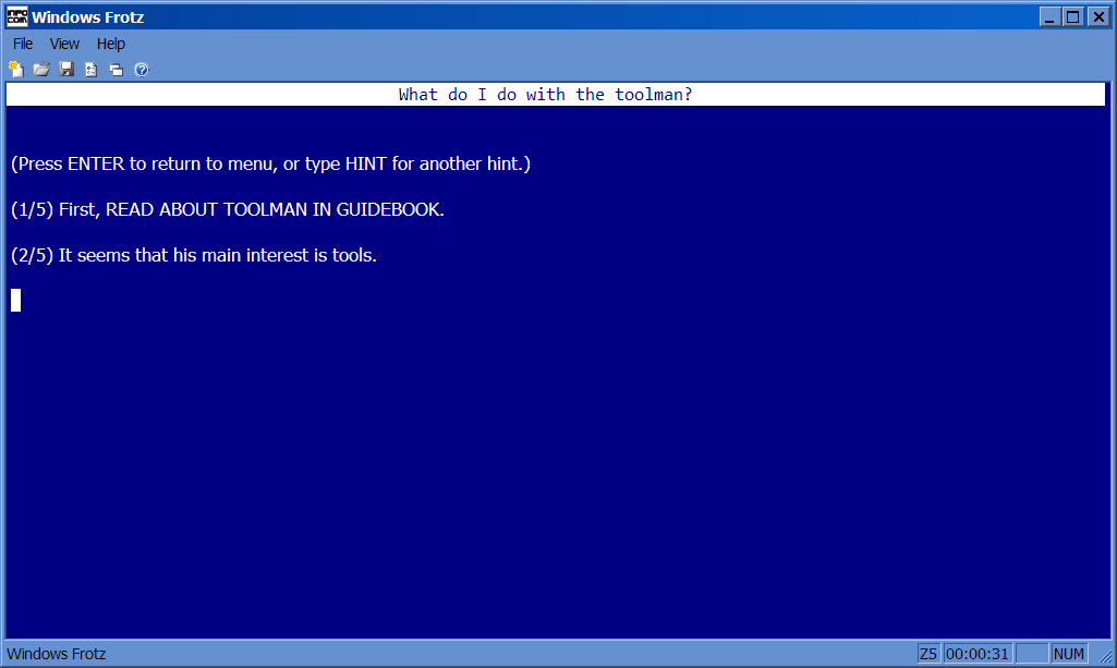 Screenshot of For a Change (Zmachine, 1999) MobyGames