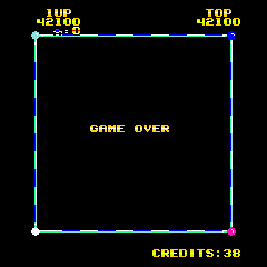 BreakThru (Arcade) screenshot: Game Over