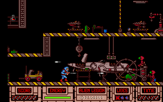 Alien Legion (Amiga) screenshot: They have vehicles too...