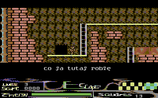 Escape (Commodore 64) screenshot: Stat up