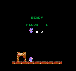 Screenshot of Mystery Tower (NES, 1986) - MobyGames