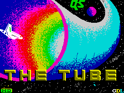 The Tube (ZX Spectrum) screenshot: Loading screen.
