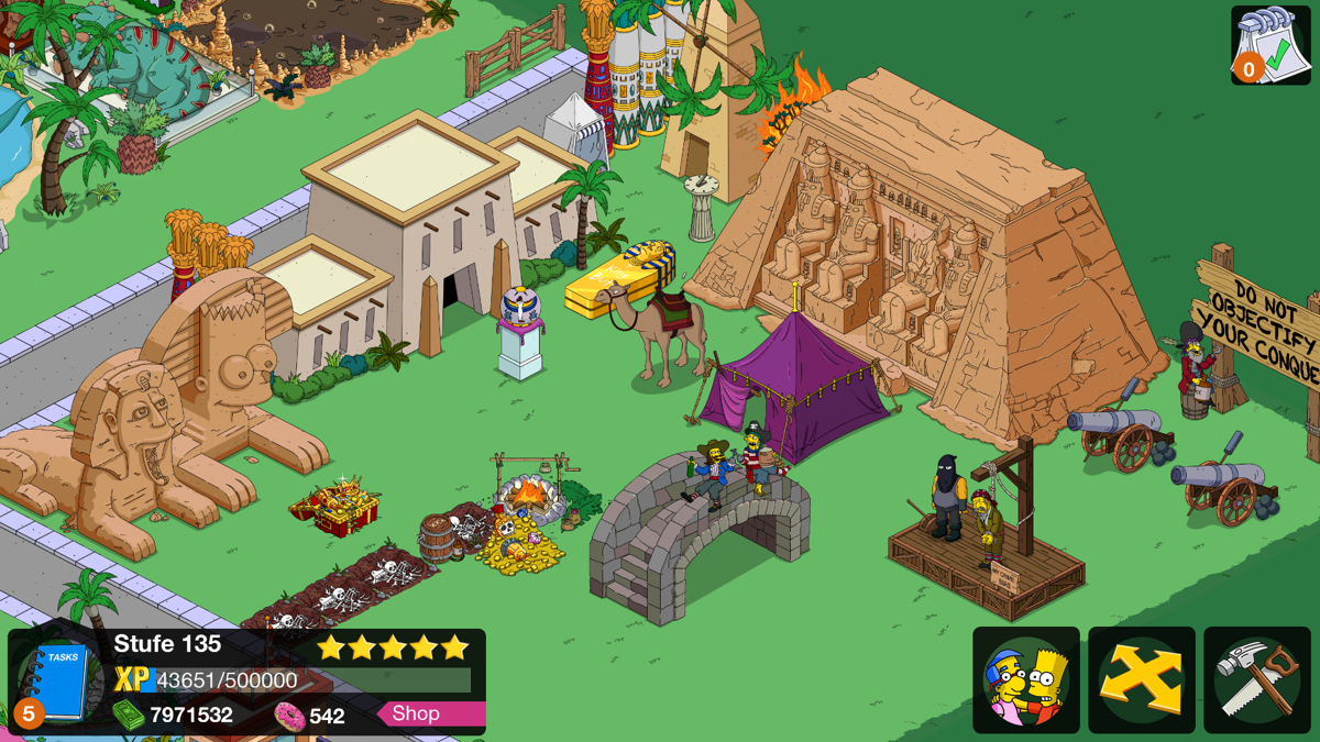 Screenshot of The Simpsons: Tapped Out (Android, 2012) - MobyGames