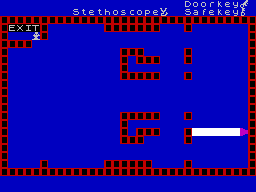 Robber (ZX Spectrum) screenshot: Reaching the exit