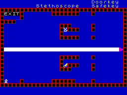 Robber (ZX Spectrum) screenshot: Starting out