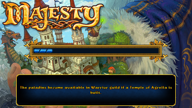 Majesty: The Fantasy Kingdom Sim (J2ME) screenshot: Loading screen