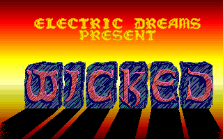 Wicked (Amiga) screenshot: Title screen