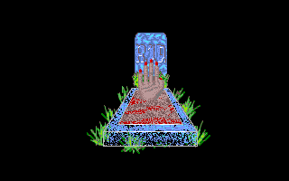 Wicked (Amiga) screenshot: The game over screen.