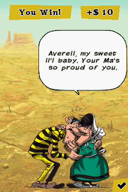 Screenshot of Lucky Luke: The Daltons (Nintendo DS, 2008