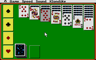 Hoyle: Official Book of Games - Volume 1 (Atari ST) screenshot: Klondike Solitaire