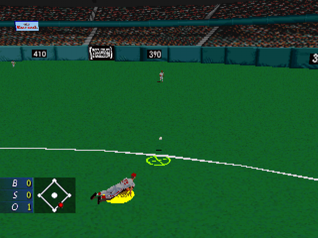 3D Baseball (PlayStation) screenshot: Too slow.