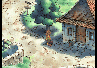 SaGa Frontier 2 (PlayStation) screenshot: Will Knights exploring a town