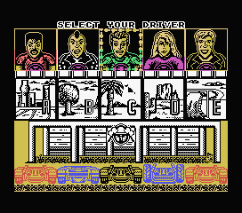 Power Drift (MSX) screenshot: Choose your driver and course