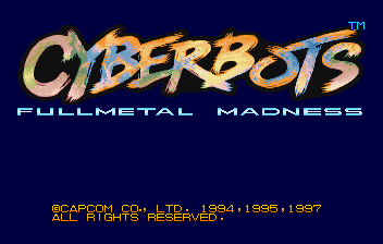 Cyberbots: Full Metal Madness (SEGA Saturn) screenshot: Title screen