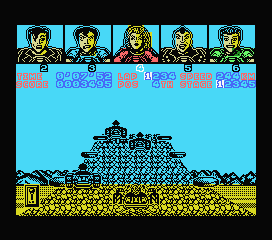 Power Drift (MSX) screenshot: Up the hill