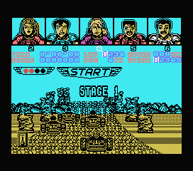 Power Drift (MSX) screenshot: Race is about to begin
