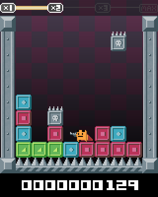 Super Puzzle Platformer (Windows) screenshot: Avoid the spiky blocks