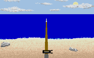 Sea Fisherman (Atari ST) screenshot: Waiting for the fish