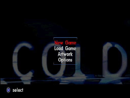 In Cold Blood (PlayStation) screenshot: Title screen