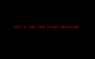 Bionic Commando (DOS) screenshot: Loading Level 1 (EGA)