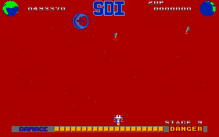 SDI: Strategic Defense Initiative (Amiga) screenshot: The base has been destroyed!