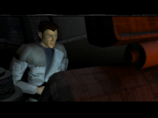 In Cold Blood (PlayStation) screenshot: Intro. Main character infiltrating enemy base