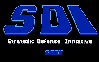 SDI: Strategic Defense Initiative (Amiga) screenshot: Title screen.