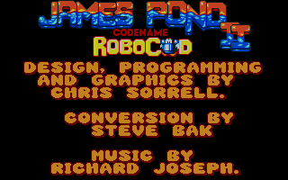 James Pond 2: Codename: RoboCod (Atari ST) screenshot: Title and credits